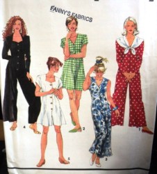 7631 BUTTON DOWN BK TIE SLV OR NOT JUMPSUIT LENGTHS PATTERN 6-10